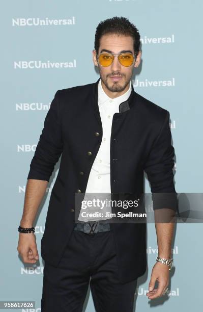 Singer Michel Duval attends the 2018 NBCUniversal Upfront presentation at Rockefeller Center on May 14, 2018 in New York City.