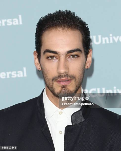 Singer Michel Duval attends the 2018 NBCUniversal Upfront presentation at Rockefeller Center on May 14, 2018 in New York City.