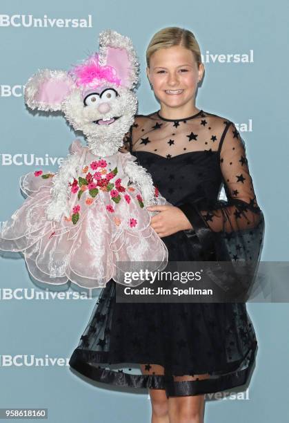Darci Lynne attends the 2018 NBCUniversal Upfront presentation at Rockefeller Center on May 14, 2018 in New York City.