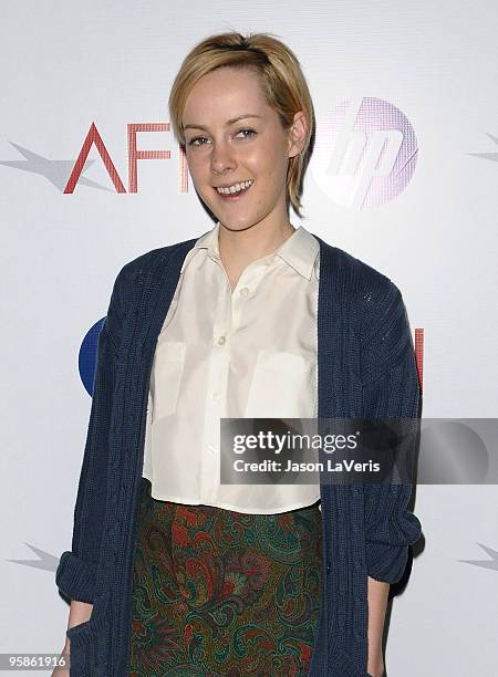 Actress Jena Malone attends the AFI Awards 2009 luncheon at Four Seasons Hotel on January 15, 2010 in Beverly Hills, California.