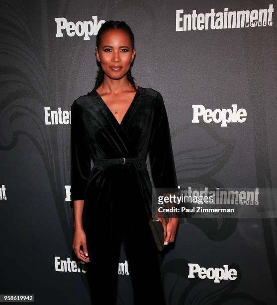 Fola Evans-Akingbola attends the 2018 Entertainment Weekly & PEOPLE Upfront at The Bowery Hotel on May 14, 2018 in New York City.