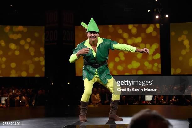 Founder of The Robin Hood Foundation, Paul Tudor Jones speaks on stage during The Robin Hood Foundation's 2018 benefit at Jacob Javitz Center on May...