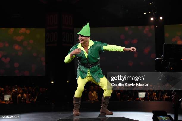 Founder of The Robin Hood Foundation, Paul Tudor Jones speaks on stage during The Robin Hood Foundation's 2018 benefit at Jacob Javitz Center on May...