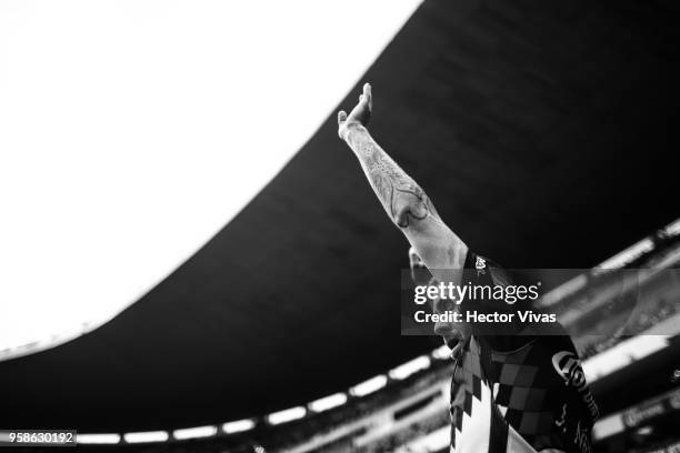 Jeremy Menez of America gestures during the semifinals second leg match between America and Santos Laguna as part of the Torneo Clausura 2018 Liga MX...