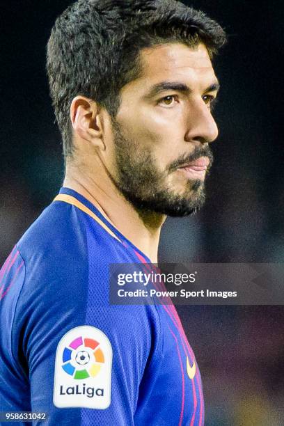 Luis Alberto Suarez Diaz of FC Barcelona reacts during the La Liga 2017-18 match between FC Barcelona and Villarreal CF at Camp Nou on May 09 2018 in...
