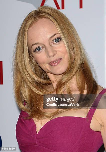 Actress Heather Graham attends the AFI Awards 2009 luncheon at Four Seasons Hotel on January 15, 2010 in Beverly Hills, California.