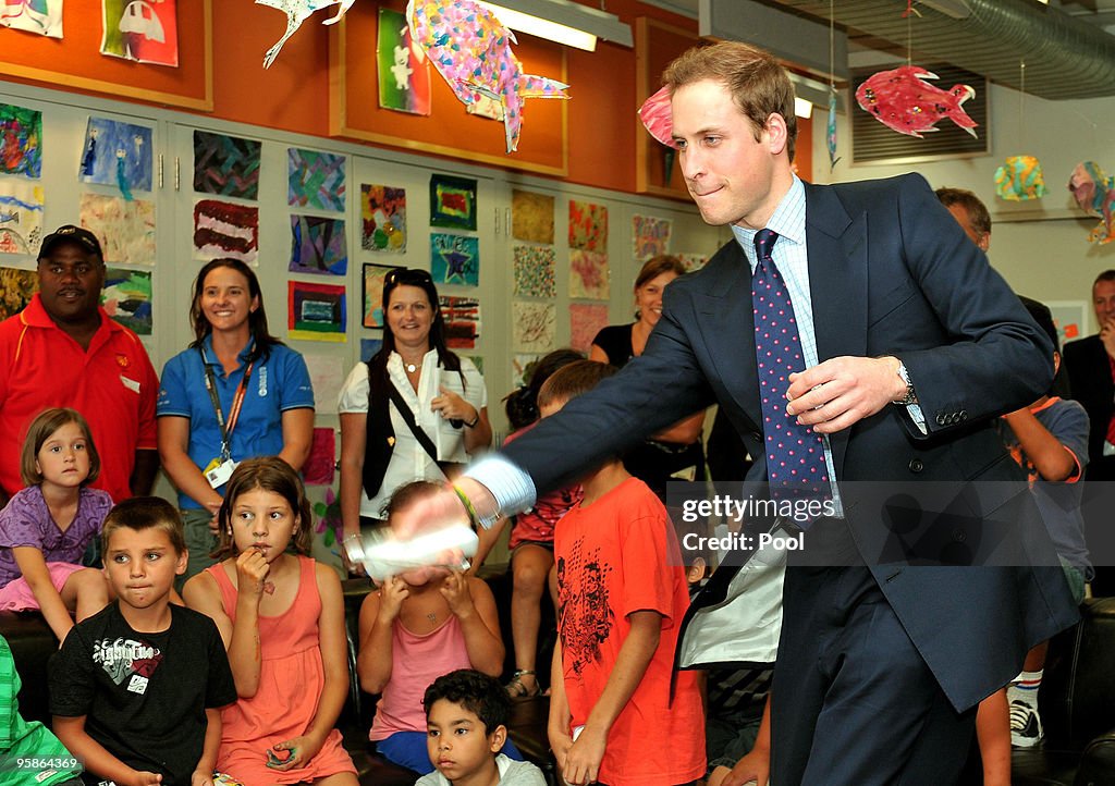 Prince William visits Australia - Day One