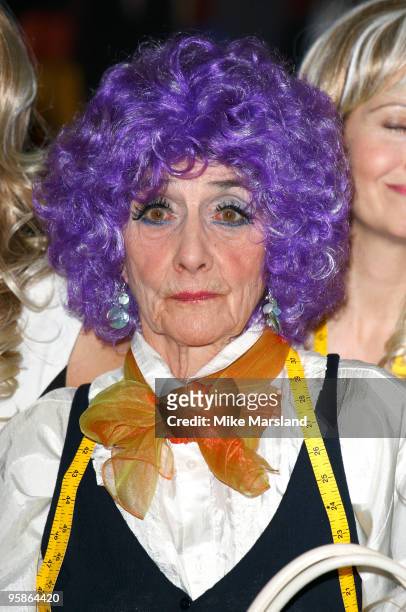 June Brown attends 'You Are Being Served' - a Charity sale of designer clothing, shoes and accessories owned by the late Wendy Richard, with proceeds...