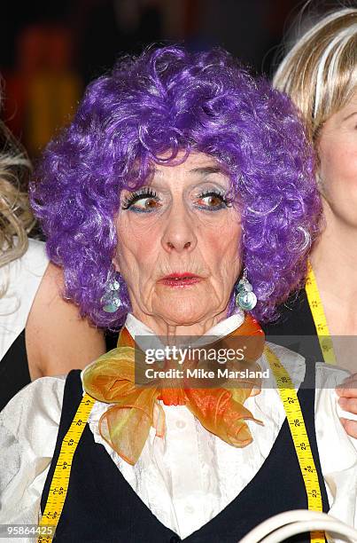 June Brown attends 'You Are Being Served' - a Charity sale of designer clothing, shoes and accessories owned by the late Wendy Richard, with proceeds...