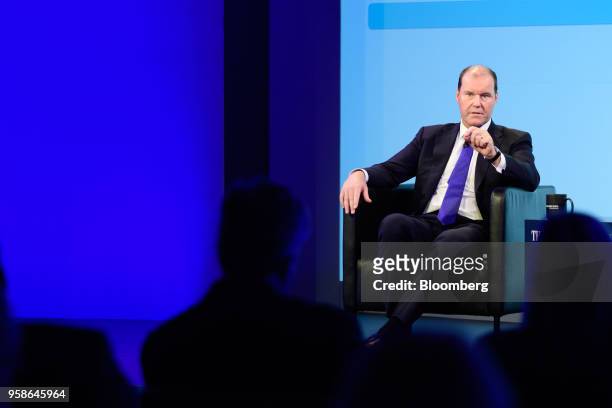 Christophe Weber, president and chief executive officer of Takeda Pharmaceutical Co., speaks during the Wall Street Journal CEO Council in Tokyo,...