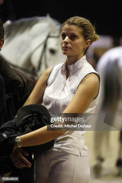 Athina Onasis rides and competes during the Gucci Masters Competition at Paris Nord Villepinte on December 11, 2009 in Paris, France.