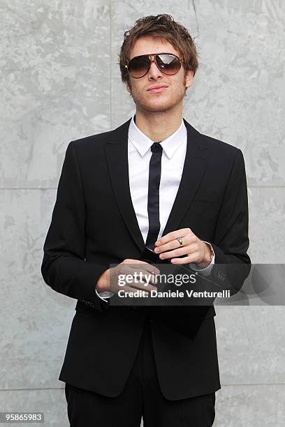 Singer Paolo Nutini attends the Giorgio Armani Milan Menswear Autumn/Winter 2010 show on January 19, 2010 in Milan, Italy.