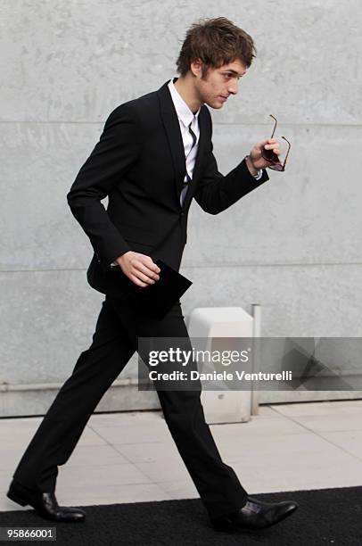 Singer Paolo Nutini attends the Giorgio Armani Milan Menswear Autumn/Winter 2010 show on January 19, 2010 in Milan, Italy.