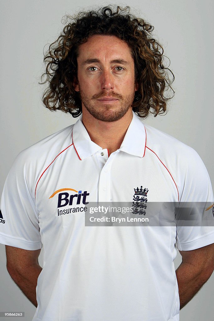 Joseph Sidebottom Ryan Sidebottom of England poses for the team portraits at the ECB ...