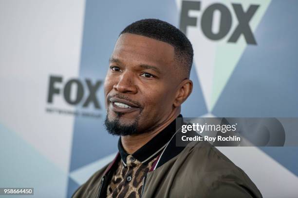Jamie Foxx attends the 2018 Fox Network Upfront at Wollman Rink, Central Park on May 14, 2018 in New York City.