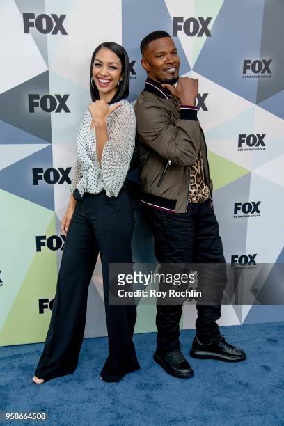 Corinne Foxx and Jamie Foxx attend the 2018 Fox Network Upfront at Wollman Rink, Central Park on May 14, 2018 in New York City.