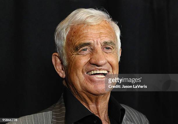 Actor Jean-Paul Belmondo attends the 35th annual Los Angeles Film Critics Association Awards at InterContinental Hotel on January 16, 2010 in Century...