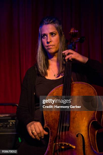 Touring member of the band LEEDS performs at Hotel Cafe on May 14, 2018 in Los Angeles, California.