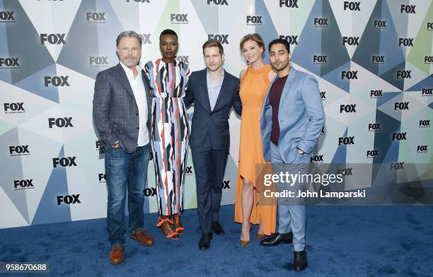 Bruce Greenwood, Shaunette Renee Wilson, Matt Czuchry, Emily VanCamp and Manish Dayal attend 2018 Fox Network Upfront at Wollman Rink, Central Park...