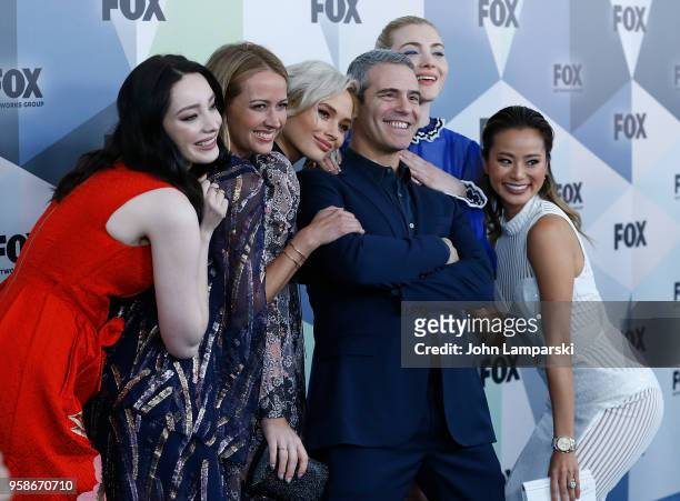 Emma Dumont, Amy Acker, Andy Cohen, Natalie Alyn Lind, Skyler Samuels and Jamie Chung attend 2018 Fox Network Upfront at Wollman Rink, Central Park...