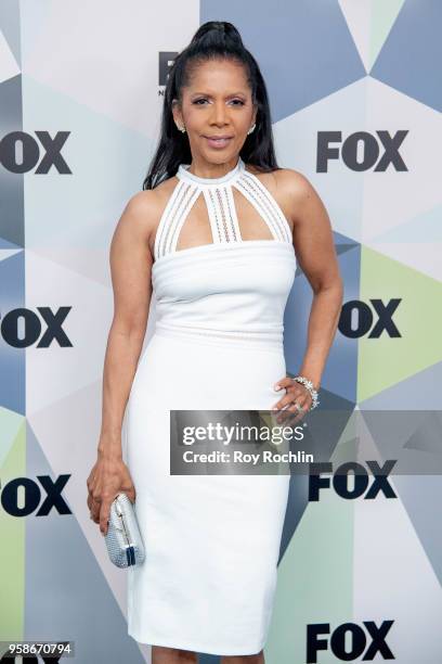 Penny Johnson Jerald attends the 2018 Fox Network Upfront at Wollman Rink, Central Park on May 14, 2018 in New York City.