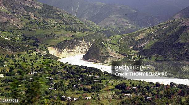 This 20 June, 2004 image shows the damage caused by floods in May, 2004 in Fonds-Verrettes, Haiti. The F.A.N is concerned about the impact the...