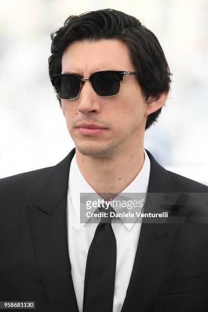 Actor Adam Driver attends the photocall for the "BlacKkKlansman" during the 71st annual Cannes Film Festival at Palais des Festivals on May 15, 2018...