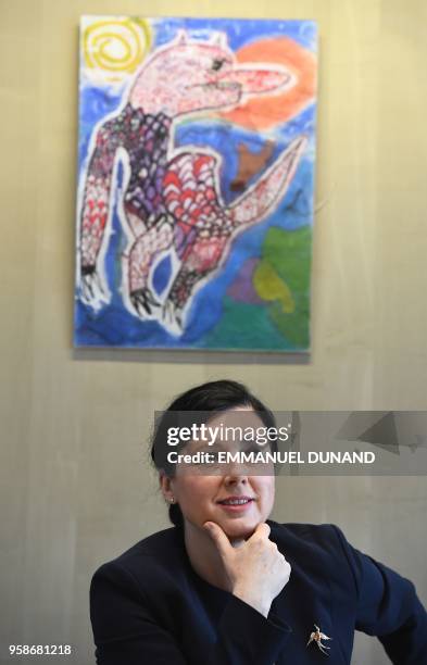 European Commissioner for Justice, Consumers and Gender Equality Vera Jourova reacts during an interview with Agence France-Presse at the European...