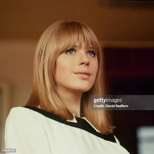 Singer Marianne Faithfull on Thank Your Lucky Stars television show filmed in Birmingham, England in 1965.