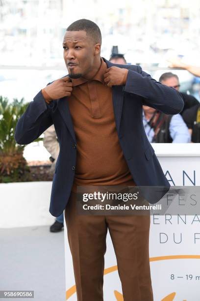 Actor Corey Hawkins attends the photocall for the "BlacKkKlansman" during the 71st annual Cannes Film Festival at Palais des Festivals on May 15,...