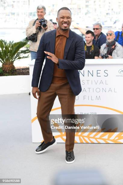 Actor Corey Hawkins attends the photocall for the "BlacKkKlansman" during the 71st annual Cannes Film Festival at Palais des Festivals on May 15,...