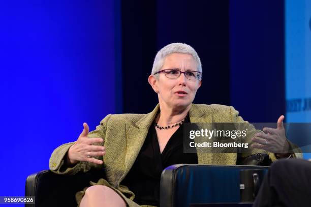 Sophie Richardson, China director of Human Rights Watch, speaks during the Wall Street Journal CEO Council in Tokyo, Japan, on Tuesday, May 15, 2018....