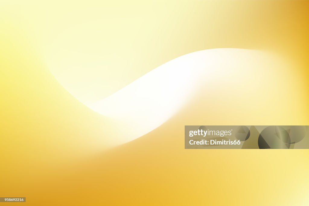 ゴールドの抽象的な光沢のあるベクトルの背景