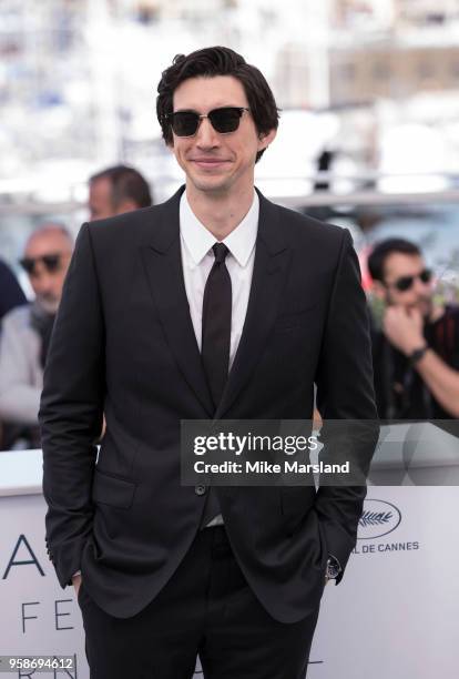 Adam Driver attends the photocall for the "BlacKkKlansman" during the 71st annual Cannes Film Festival at Palais des Festivals on May 15, 2018 in...