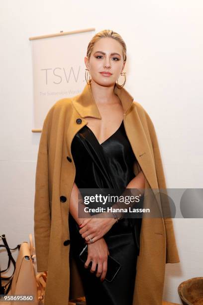 Jesinta Franklin attends The Sustainable Wardrobe Launch on May 15, 2018 in Sydney, Australia.