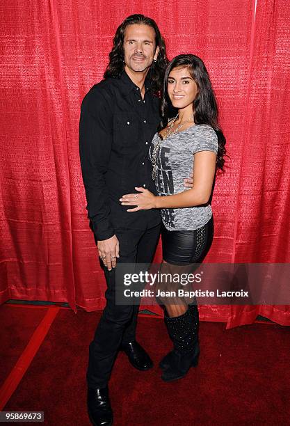 Lorenzo Lamas and Shauna attend "The Guest At The Central Park West" Los Angeles premiere at Writer's Guild Theater on January 18, 2010 in Los...