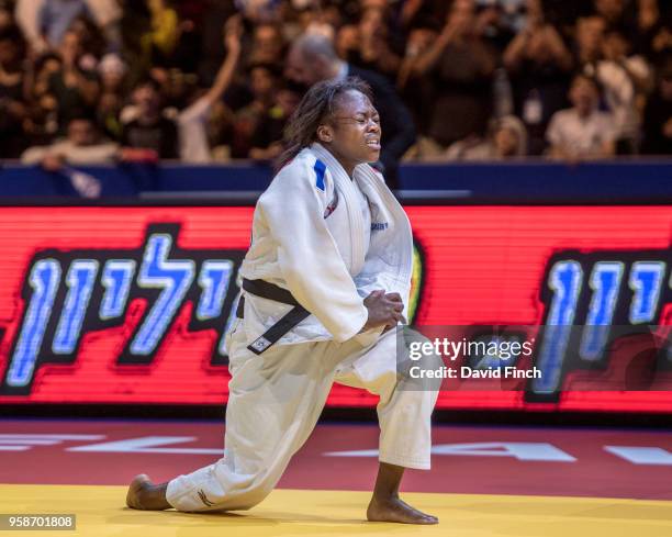 Double World champion, Clarisse Agbegnenou of France finds it difficult to believe that she has just thrown the Olympic champion, Tina Trstenjak of...