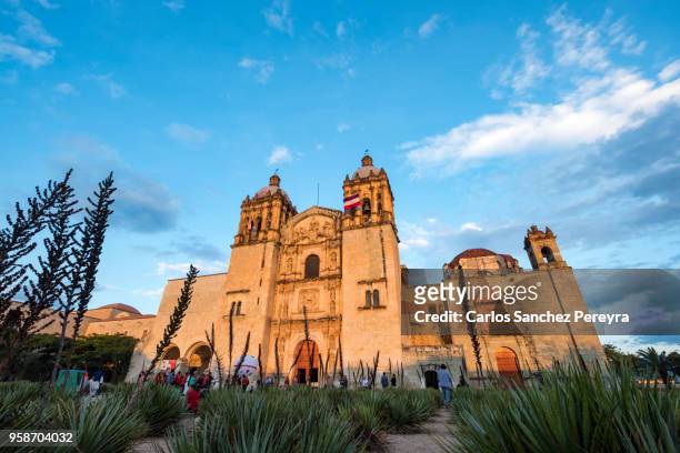 temple of santo domingo - oaxaca stock pictures, royalty-free photos & images