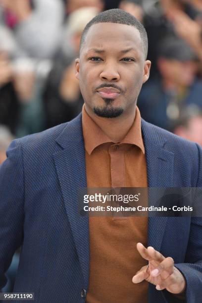 Actor Corey Hawkins attends the photocall for "BlacKkKlansman" during the 71st annual Cannes Film Festival at Palais des Festivals on May 15, 2018 in...
