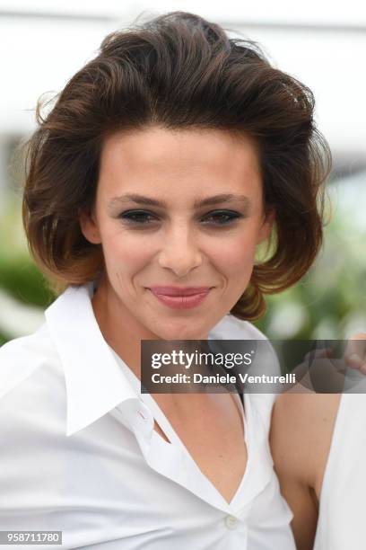 Italian actress Jasmine Trinca attends the photocall for "Euforia" during the 71st annual Cannes Film Festival at Palais des Festivals on May 15,...