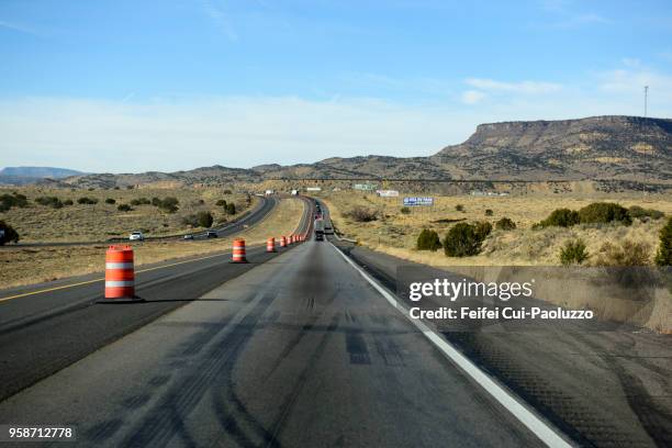 highway at grants, new mexico, usa - billboard highway stock pictures, royalty-free photos & images