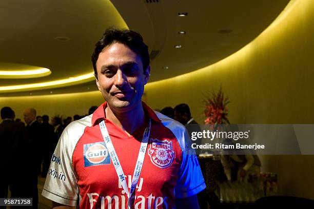 Ness Wadia, co-owner of Kings XI Punjab attends the Indian Premier League Auction 2010 on January 19, 2010 in Mumbai, India.