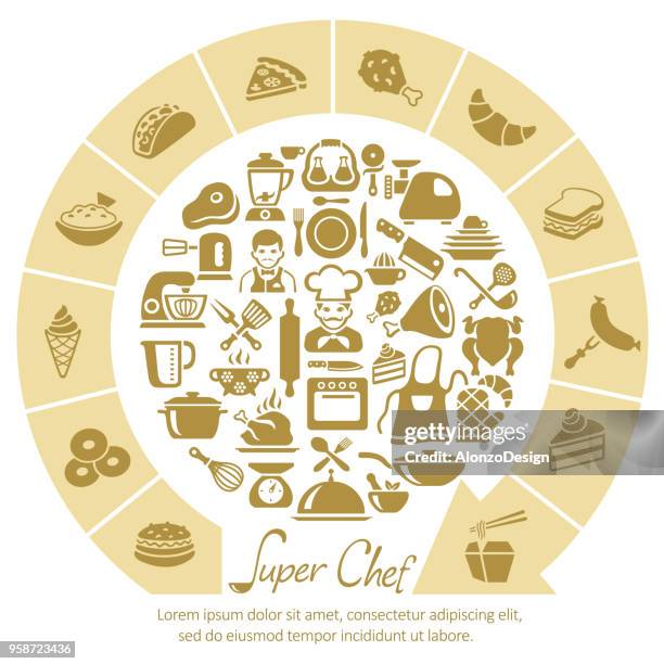 ilustrações, clipart, desenhos animados e ícones de chef de cozinha - caneca de medidas