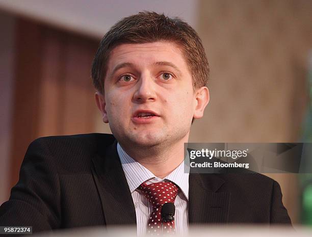 Zdravko Maric, Croatia's state secretary of finance, speaks at the Euromoney Central Eastern European Forum in Vienna, Austria, on Tuesday, Jan. 19,...