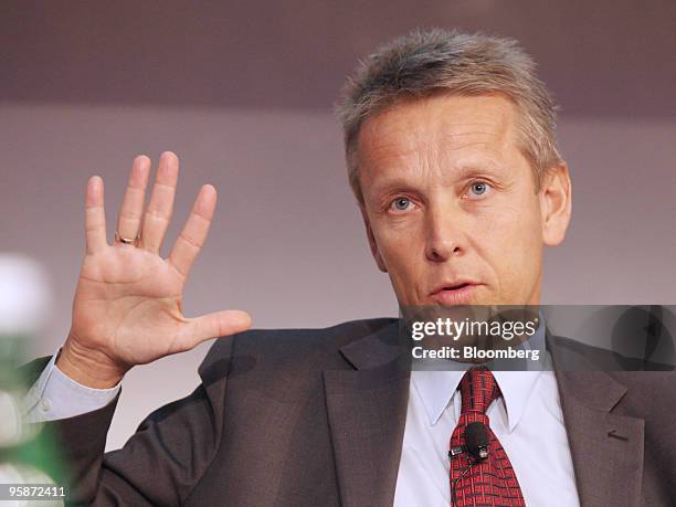 Reinhold Lopatka, Austria's state secretary of finance, speaks at the Euromoney Central Eastern European Forum in Vienna, Austria, on Tuesday, Jan....