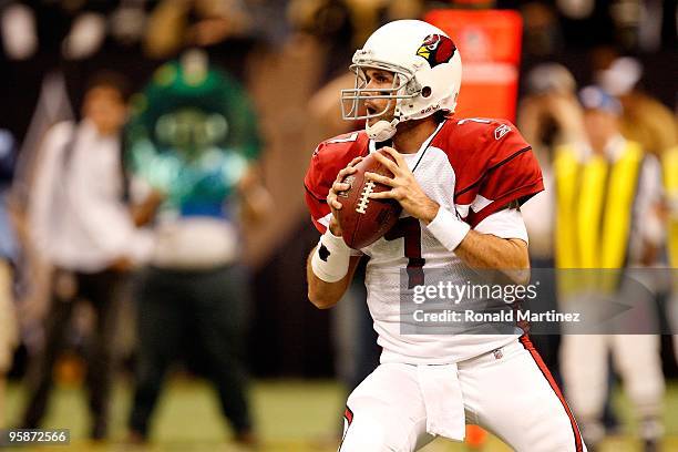 Matt Leinart Arizona Cardinals #7 Game Cut Authentic Super Bowl XLIII Jersey