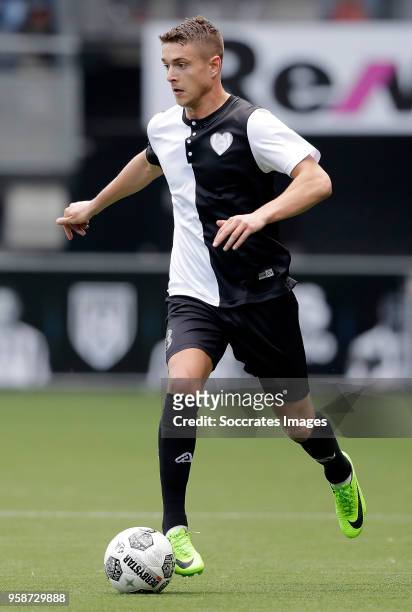 Kristoffer Peterson of Heracles Almelo during the Dutch Eredivisie match between Heracles Almelo v FC Utrecht at the Polman Stadium on April 29, 2018...