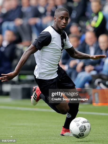 Jamiro Monteiro of Heracles Almelo during the Dutch Eredivisie match between Heracles Almelo v FC Utrecht at the Polman Stadium on April 29, 2018 in...