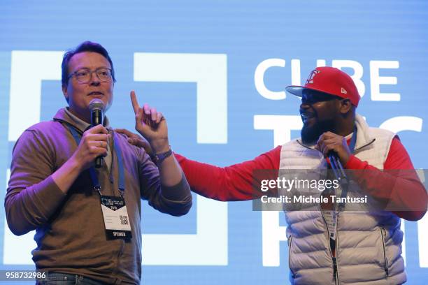 Prince Constantijn of the Netherlands and Dennis Coles, known as Ghostface Killah, Rapper with Wu-Tang Clan, Bitcoin investor and Co-Founder of...