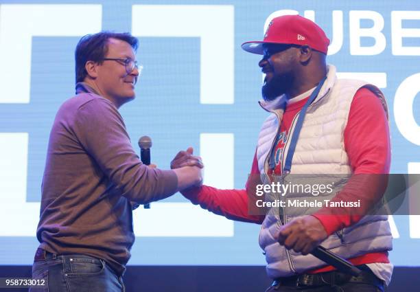 Prince Constantijn of the Netherlands and Dennis Coles, known as Ghostface Killah, Rapper with Wu-Tang Clan, Bitcoin investor and Co-Founder of...